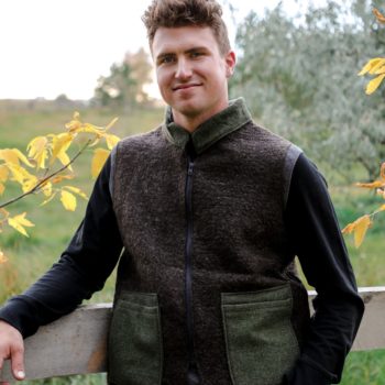 Men's Wool Vest - Warm and durable